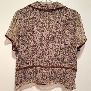 New York City Design Co. Brown Blouse